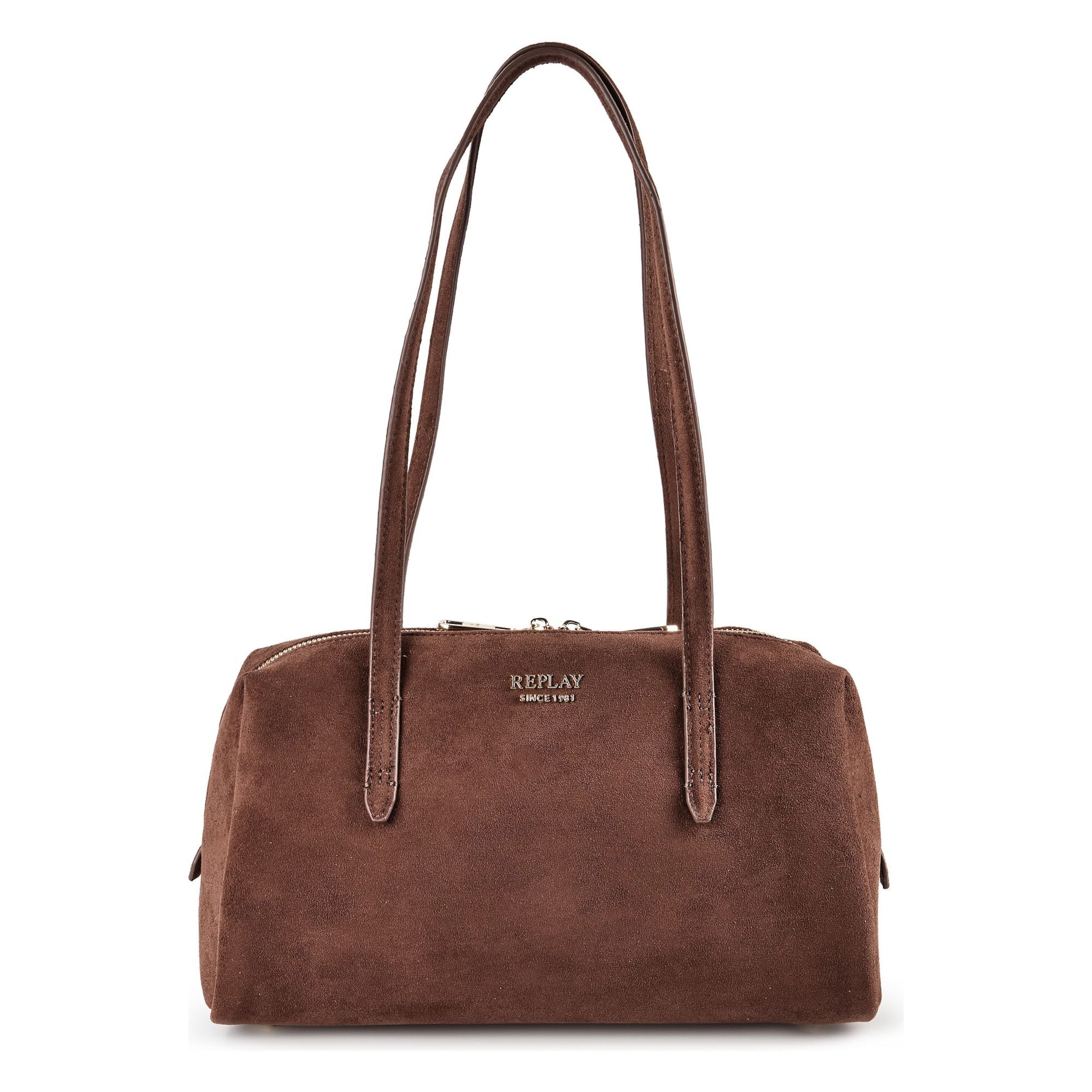 REPLAY Schultertasche in Braun: Vorderseite