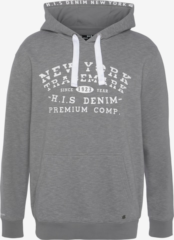 H.I.S Sweatshirt in Grey: front