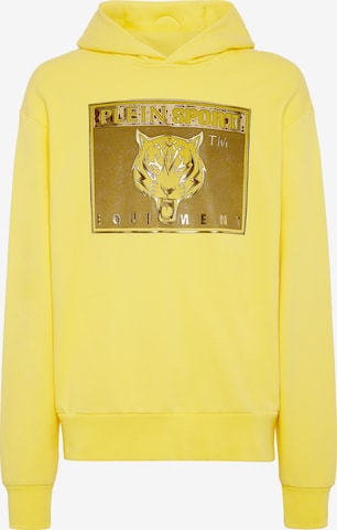 Plein Sport Sweatshirt 'Tiger' in Yellow: front