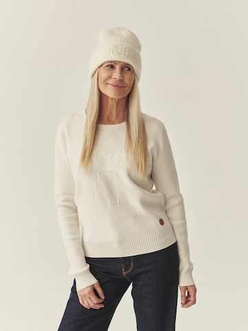 Pullover 'CLOUDY' di TATUUM in bianco: frontale