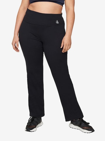 Active by Zizzi - Loosefit Pantalón deportivo 'Abasic' en negro: frente