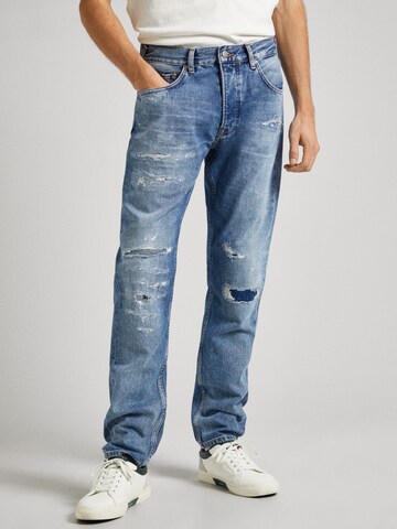 Pepe Jeans Tapered Jeans in Blue: front