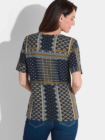 Goldner Shirt in Blau