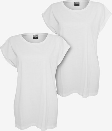 T-shirt Urban Classics en blanc : devant