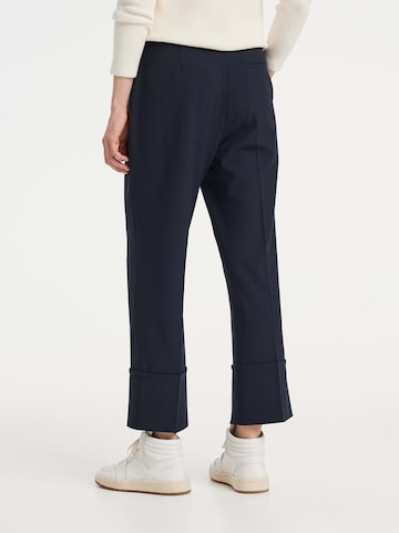 OPUS Loose fit Trousers with creases 'Metiko' in Black
