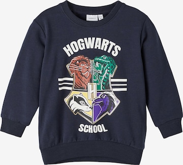 NAME IT Sweatshirt 'OLF HARRYPOTTER' in Blue: front