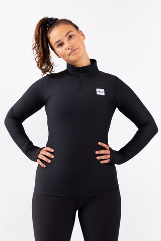 Eivy Funktionsshirt Journey Rib Top in Schwarz: Vorderseite