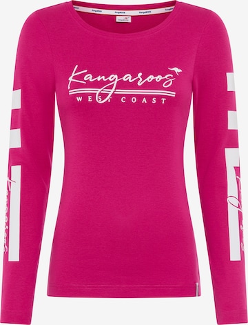 KangaROOS Shirt in Pink: front