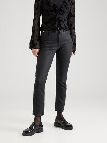 Coupe slim Jean River Island en noir : devant