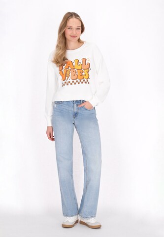 Sweat-shirt 'Back To School' MYMO en blanc