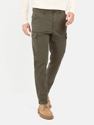 CAMEL ACTIVE Tapered Cargobroek in Groen: voorkant