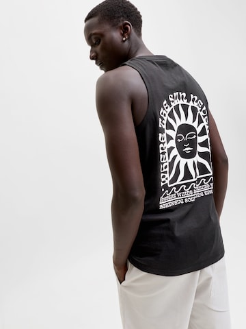 T-Shirt 'JJSUNSET' JACK & JONES en noir : devant