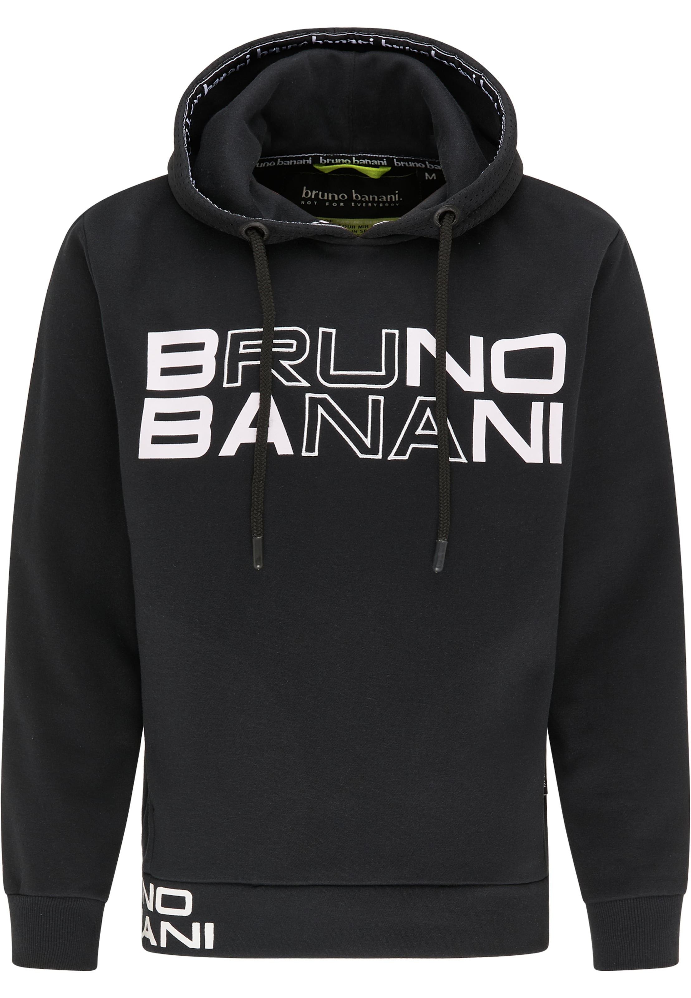 Bruno Banani Sweatshirt 'Brooks' in Schwarz: Vorderseite