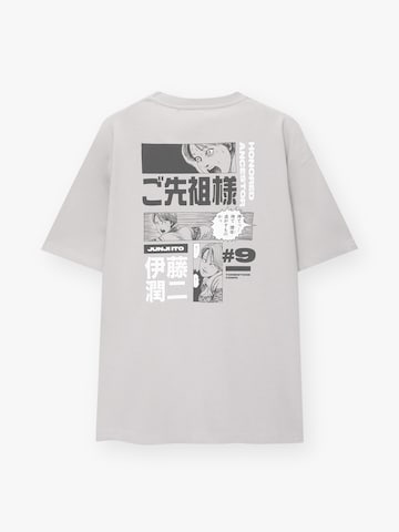 T-Shirt Pull&Bear en gris