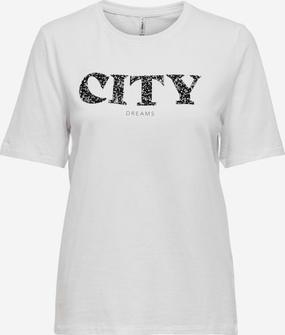 ONLY Camiseta 'ONLBINA' en gris / blanco, Vista del producto