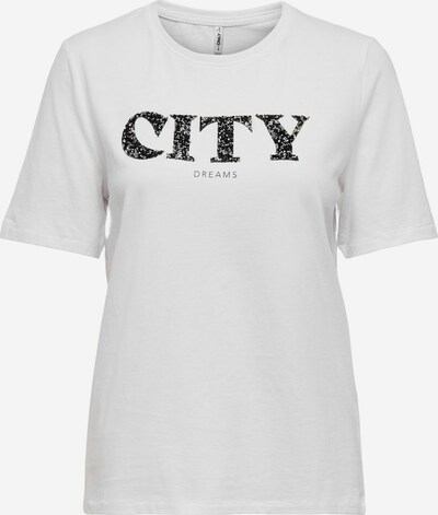 ONLY T-Shirt 'ONLBINA' in grau / weiß, Produktansicht