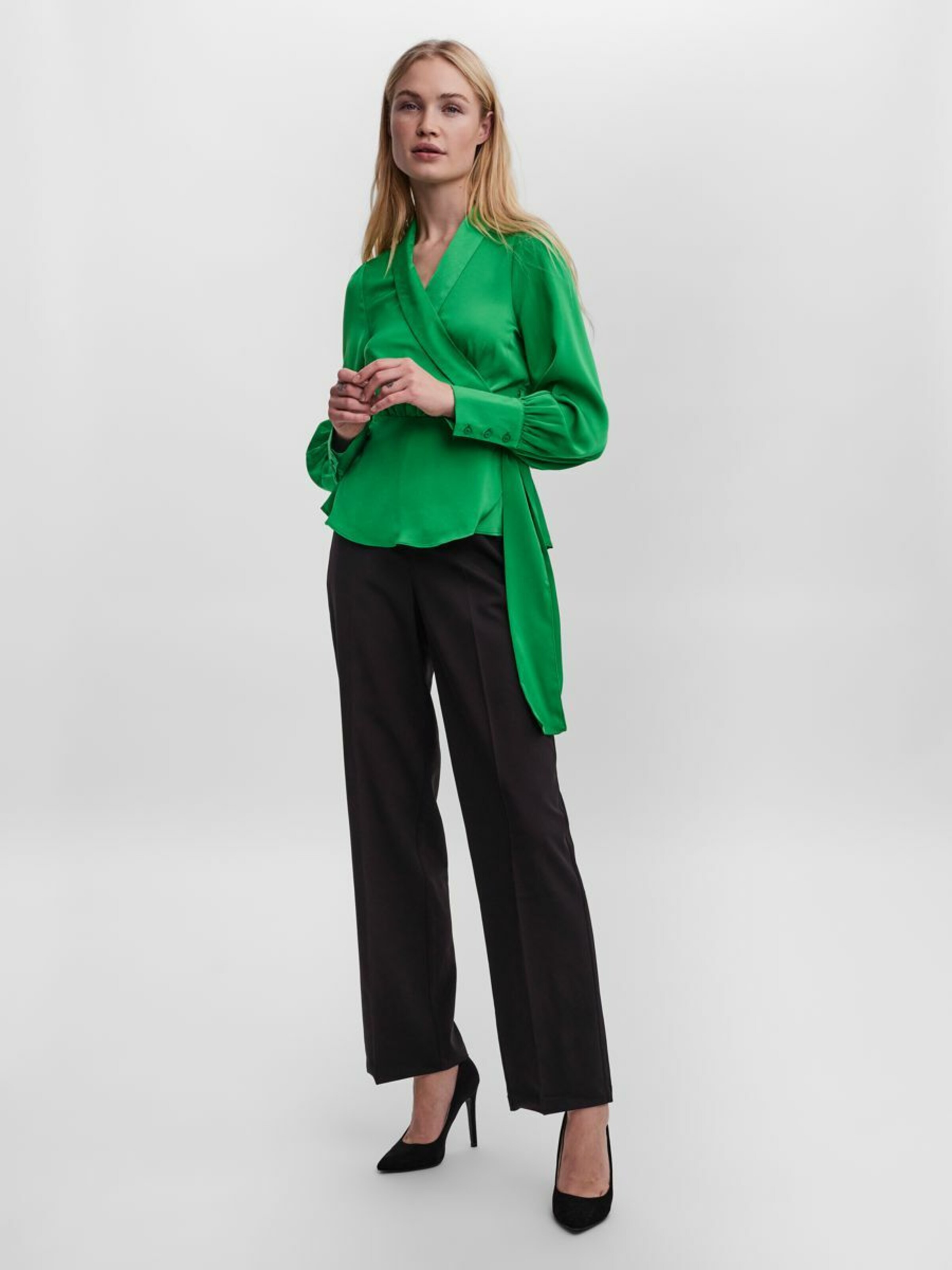 Frauen Blusen & Tuniken VERO MODA Bluse in Grün - LR87956 Frauen Blusen & Tuniken VERO MODA Bluse in Grün - LR87956