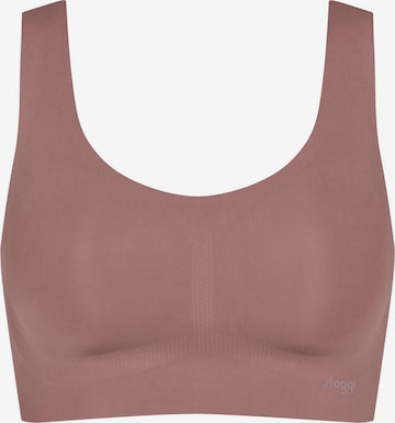 SLOGGI Bustier ' ZERO Feel Top ' in Braun: Vorderseite