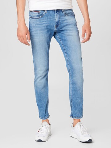 Coupe slim Jean 'Scanton' Tommy Jeans en bleu : devant