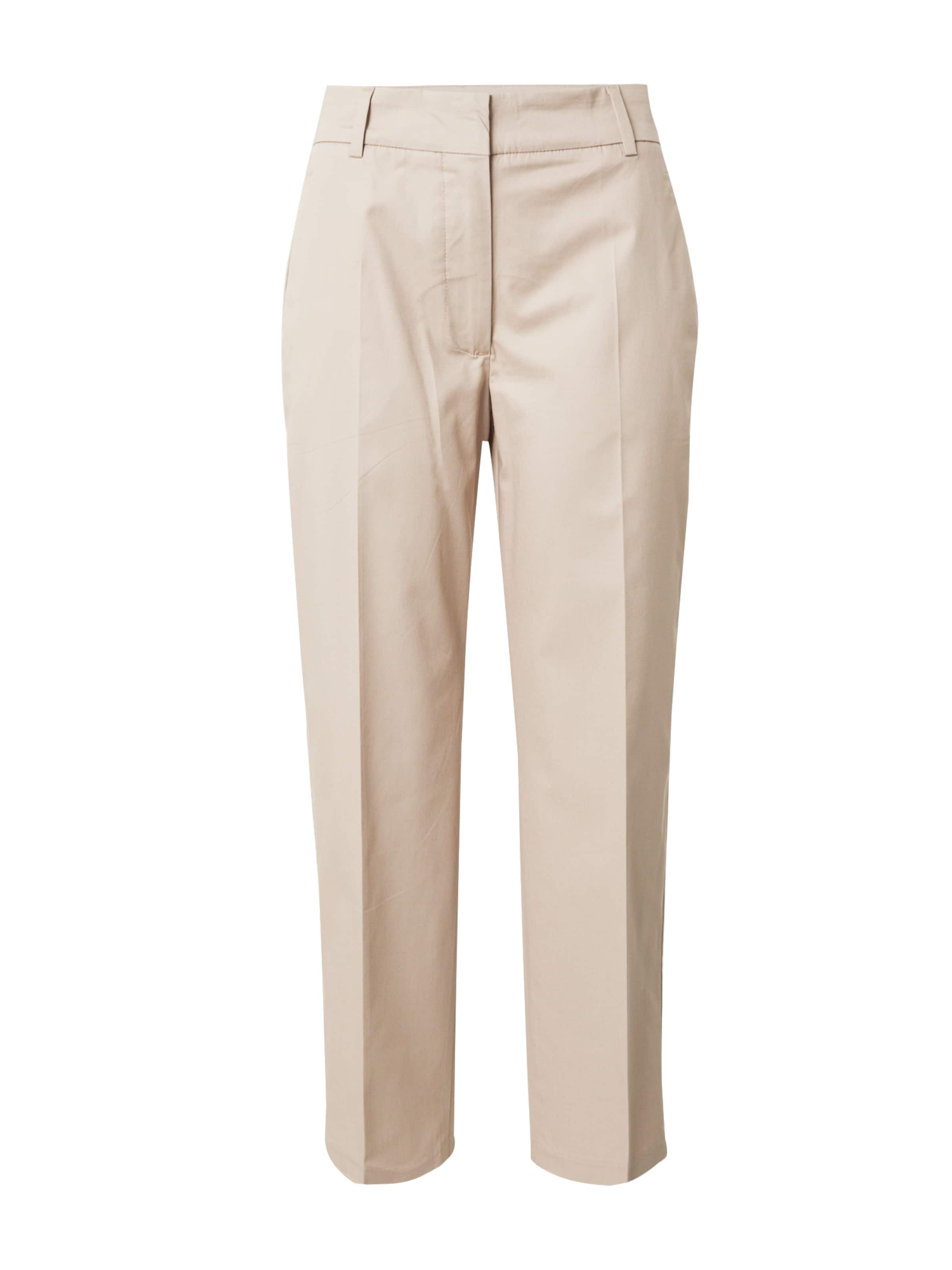 TOMMY HILFIGER Regular Trousers with creases in Beige: front