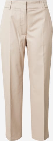 TOMMY HILFIGER Regular Trousers with creases in Beige: front