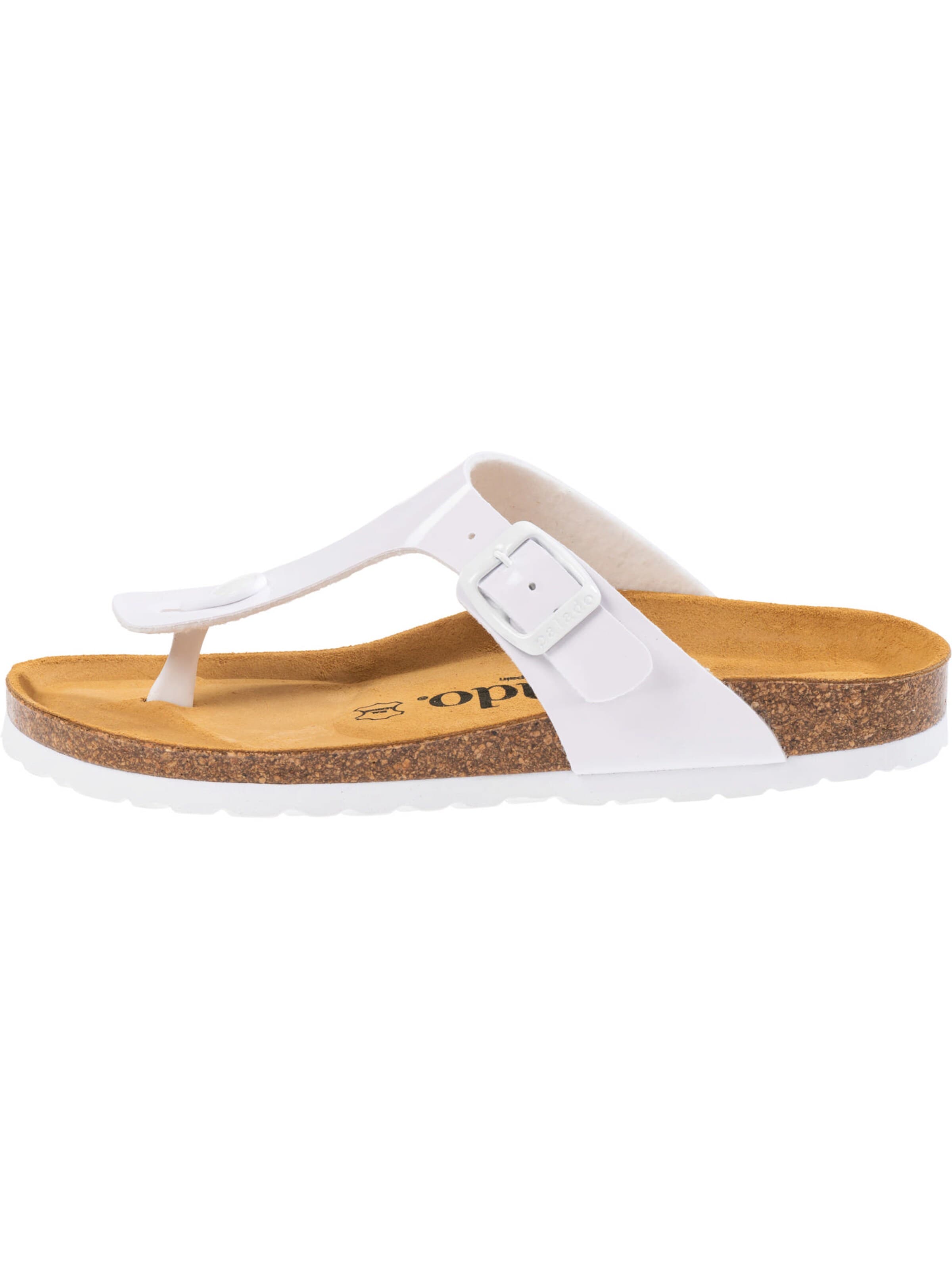 Palado - Sandalias de dedo 'Kos Lack' en blanco