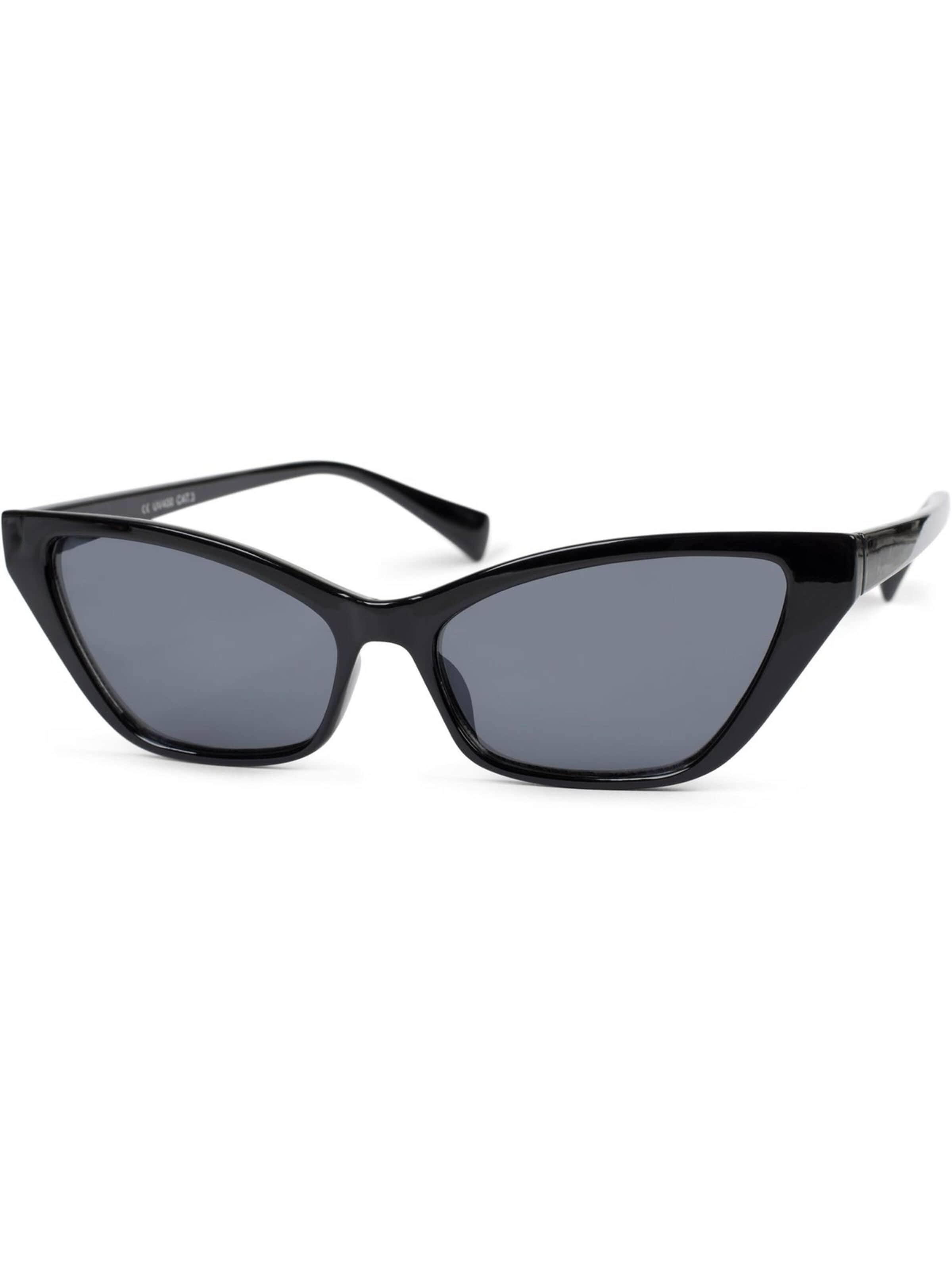 styleBREAKER Sonnenbrille 'Schmale Retro Cateye Sonnenbrille' in Grau: Vorderseite