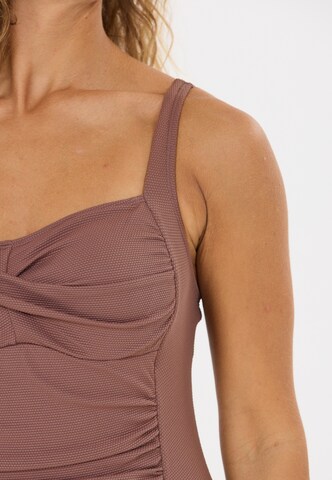 NOU Triangel Badeanzug 'Nicola V2' in Braun