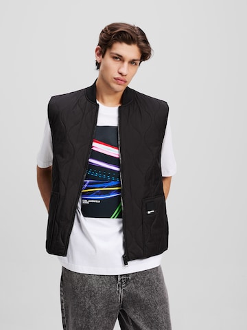 KARL LAGERFELD JEANS Weste in Schwarz: Vorderseite