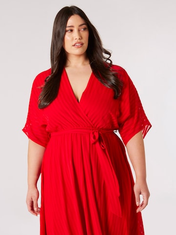 Apricot Cocktail Dress in Red