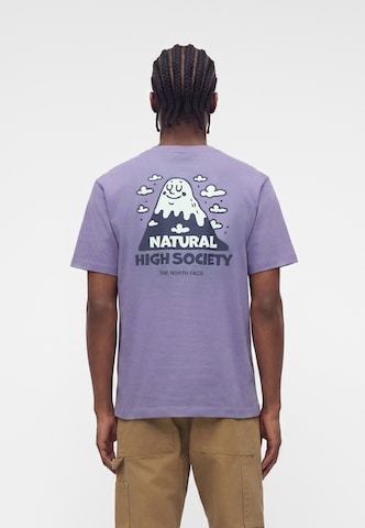 THE NORTH FACE Koszulka 'NAT HIGH SOCIETY' w kolorze fioletowy: przód