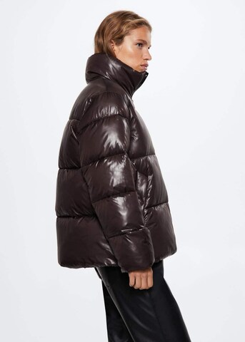 MANGO Winter Jacket 'tiramisu' in Brown