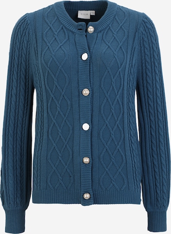 VILA Knit Cardigan in Blue: front