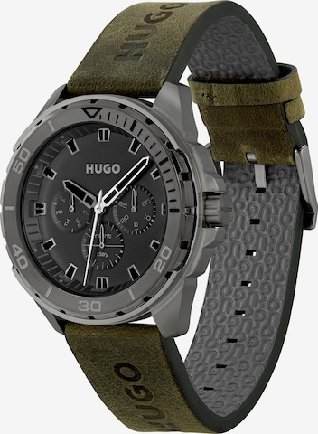 HUGO Red Analog Watch in Green