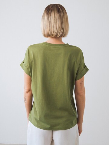 Honest Basics Shirt 'Cap Tee'‌‌‌‌‌‌‌‌‌ in Grün