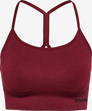 Hummel Bustier Sport bh in Rood: voorkant