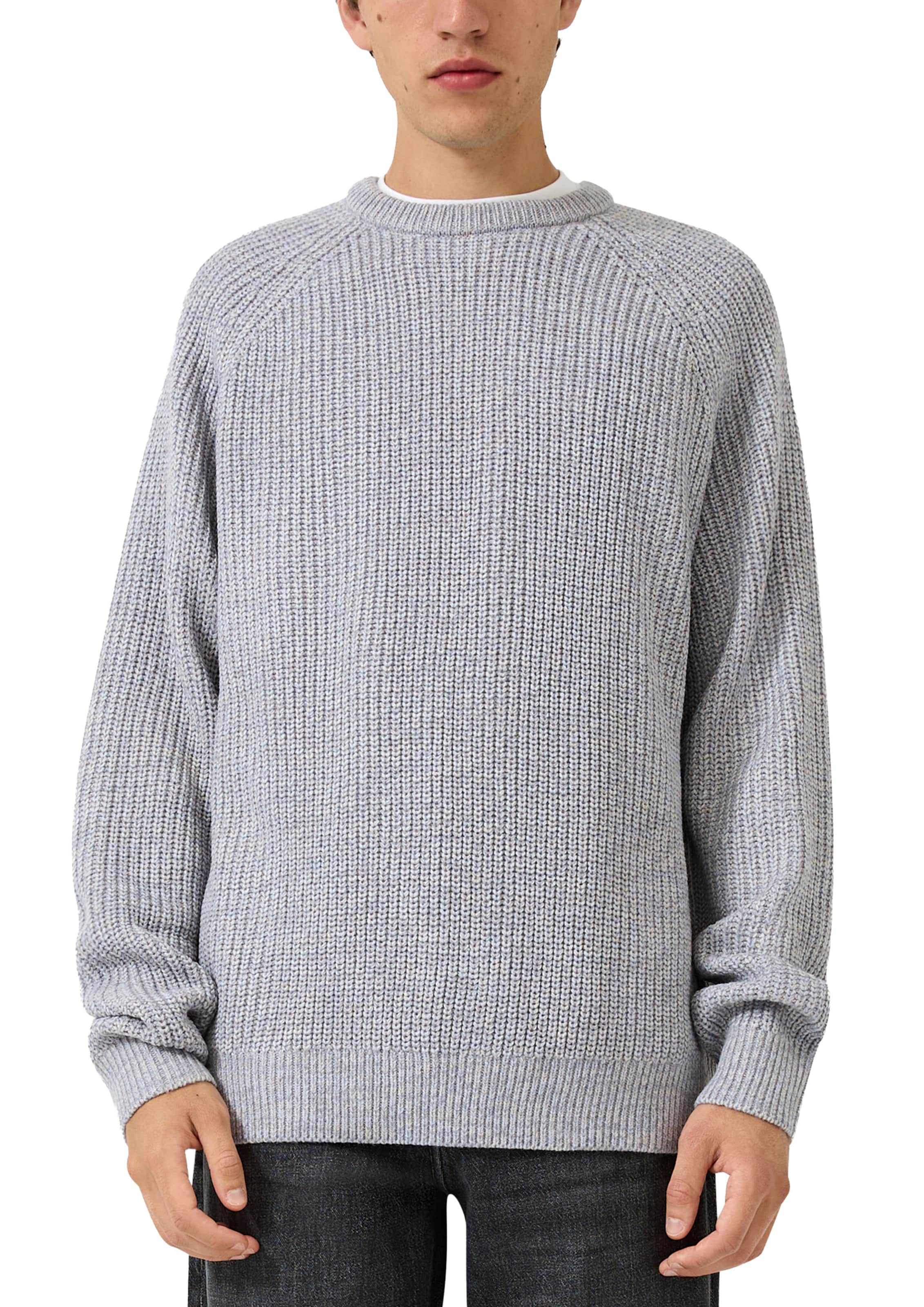 Pull-over QS en gris : devant