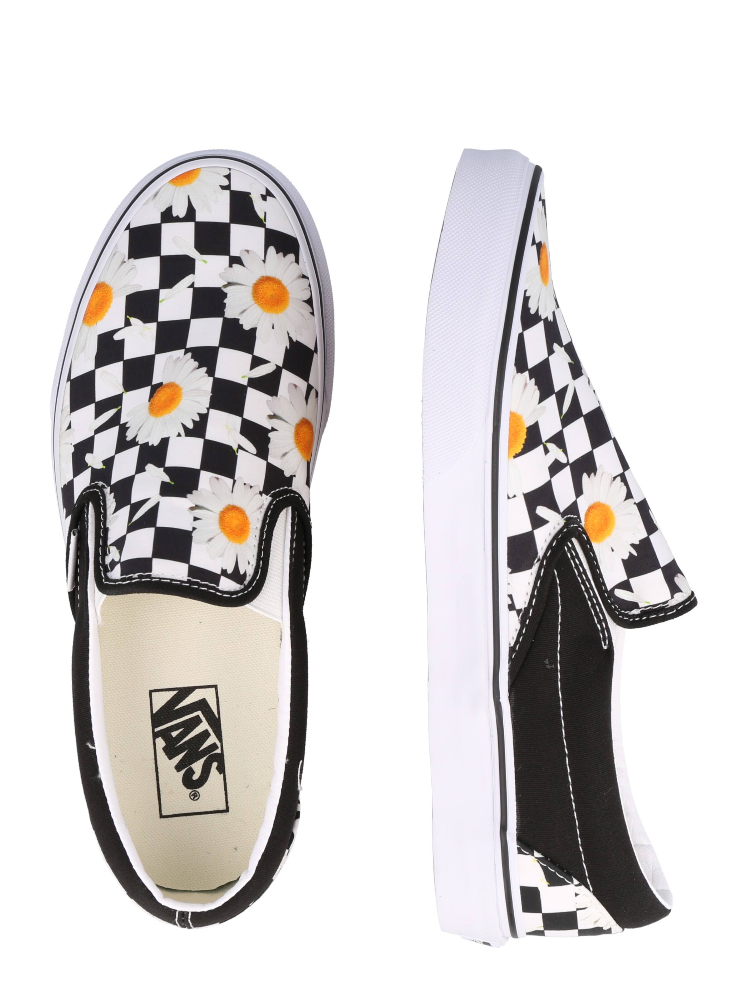 lined vans slip on