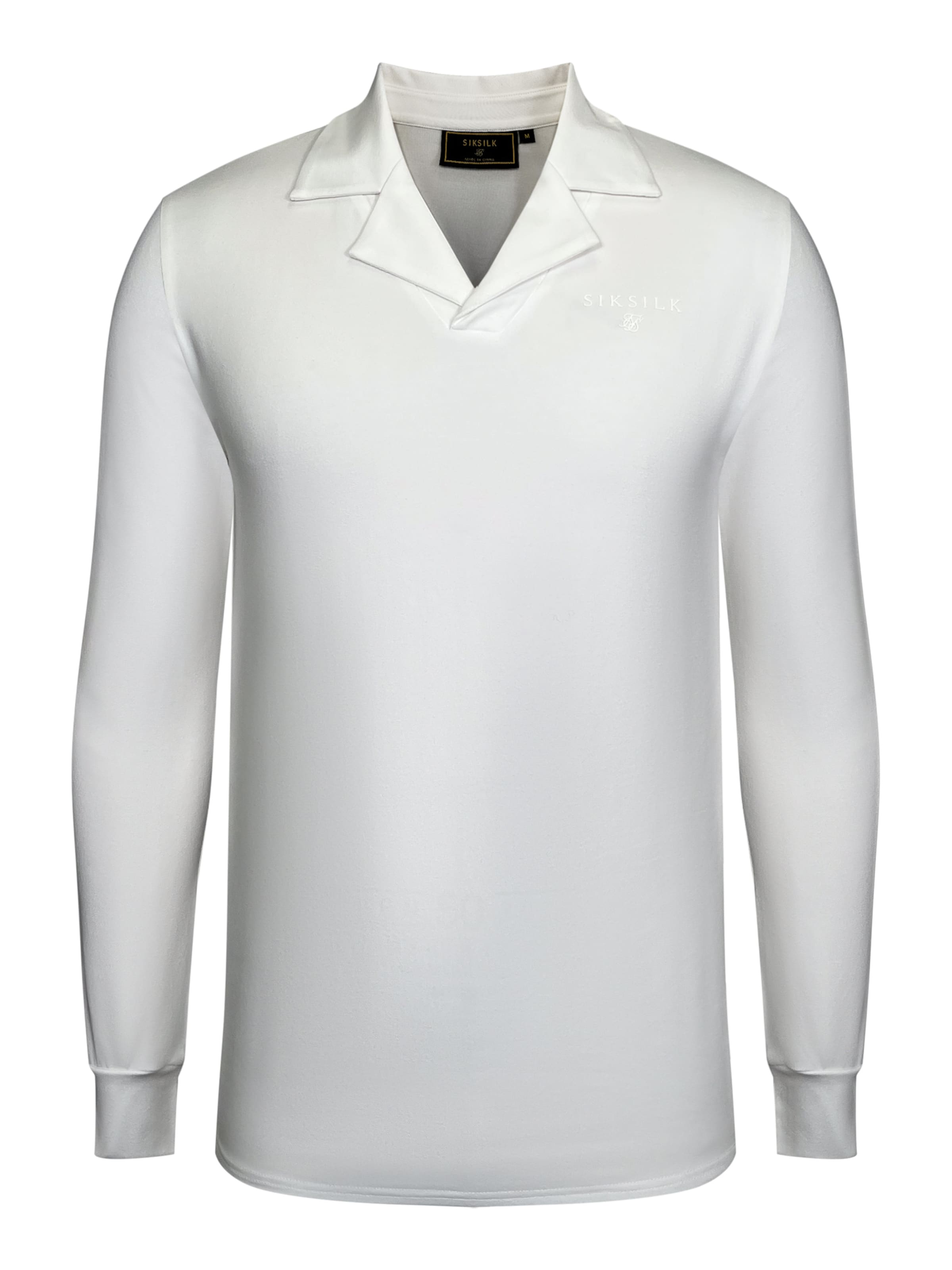 T-Shirt SikSilk en blanc : devant