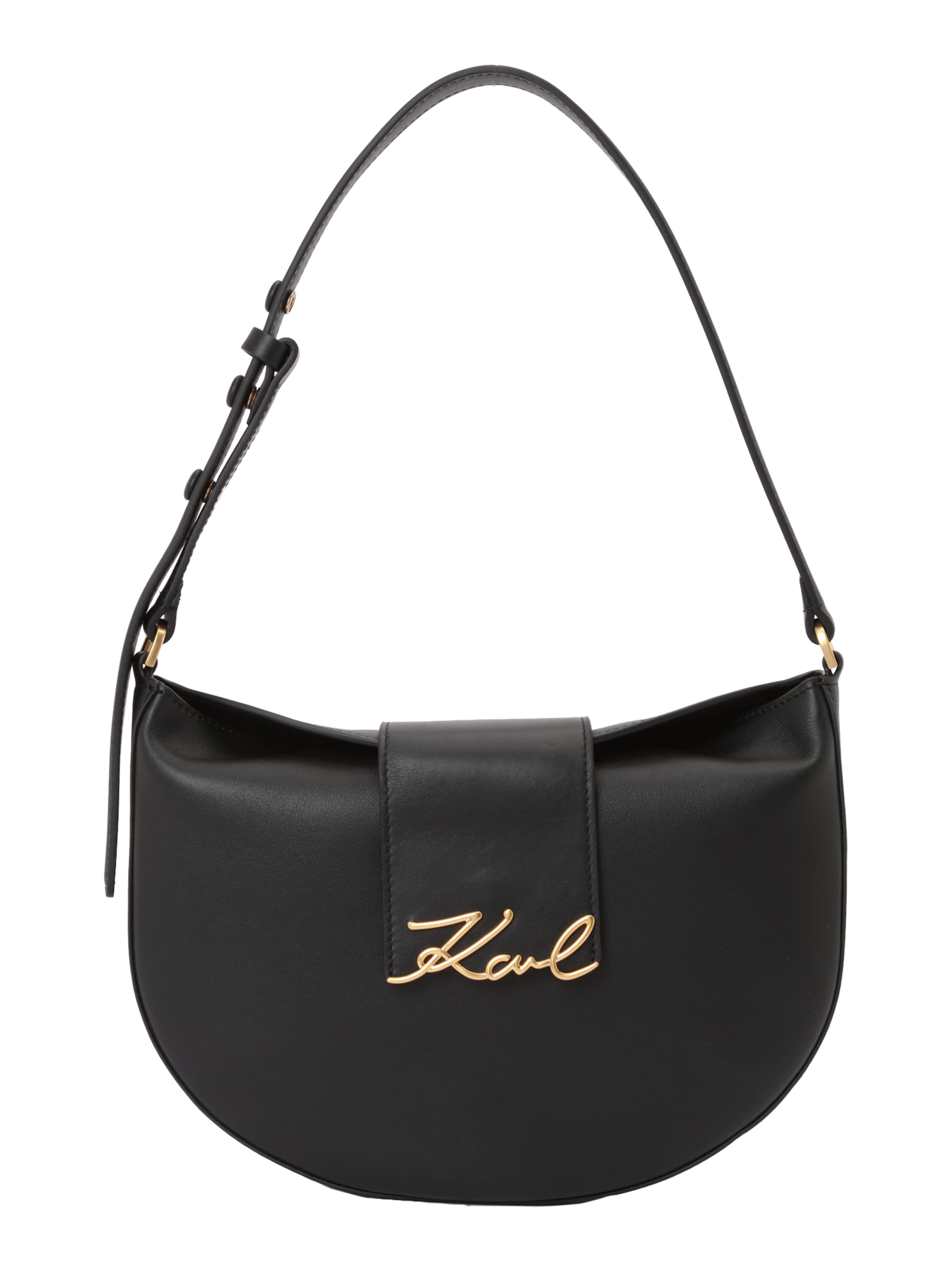 Karl Lagerfeld Kabelka na rameno - Čierna: predná strana