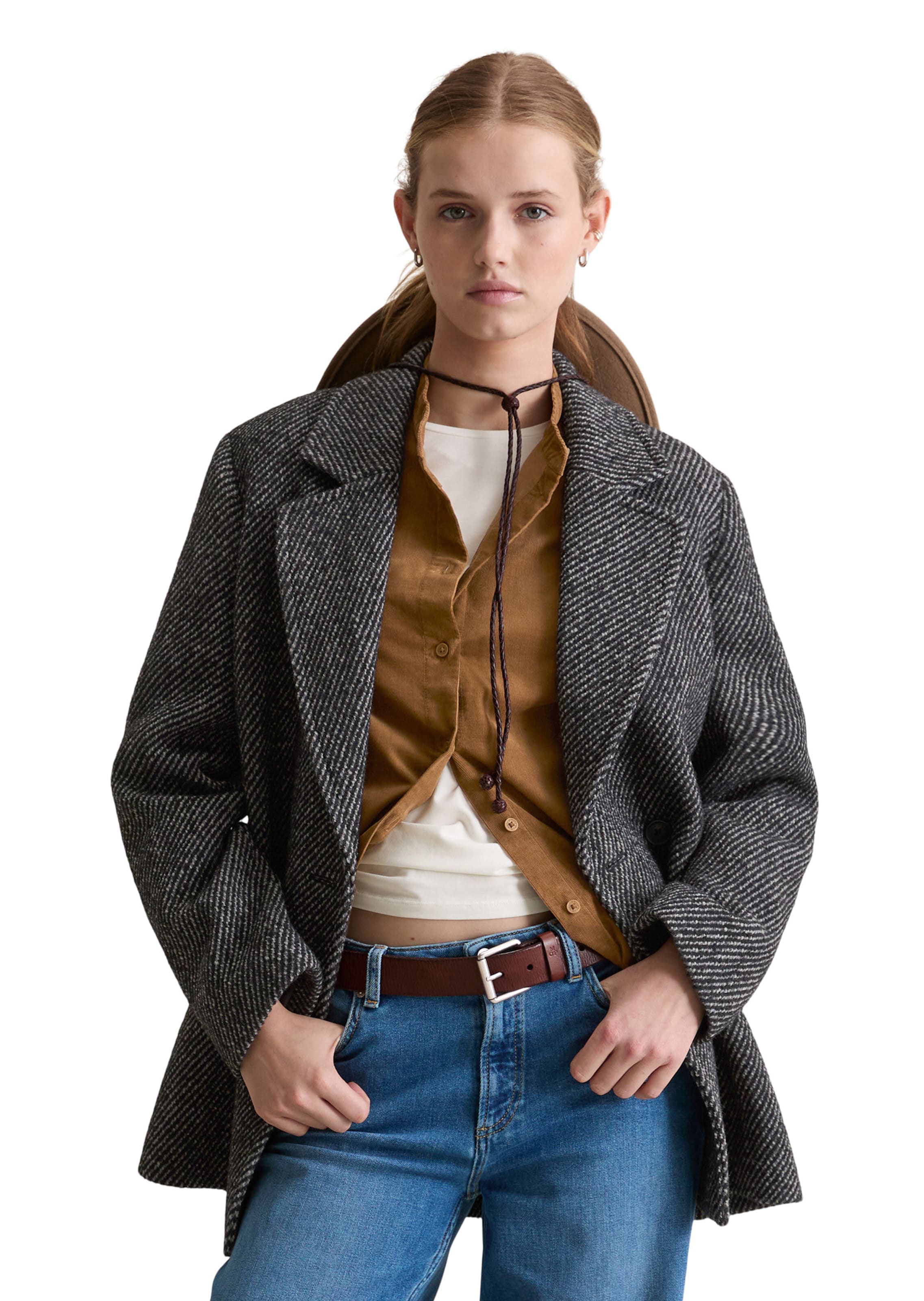 Marc O'Polo DENIM Blazer in Grey: front