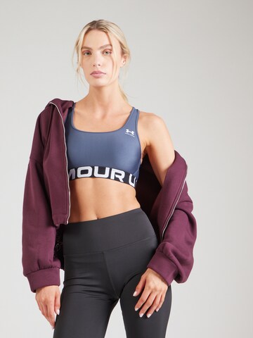 UNDER ARMOUR - Bustier Sujetador deportivo 'Authentics' en gris: frente