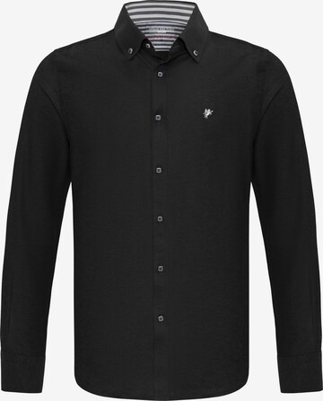 Chemise 'Tywin' DENIM CULTURE en noir : devant