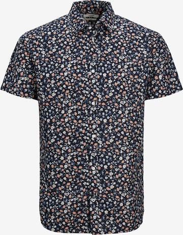 JACK & JONES Slim fit Button Up Shirt 'Summer' in Blue: front