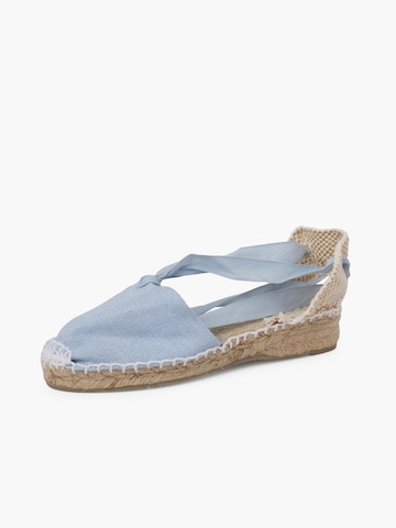 Sandales Pisamonas en bleu : devant