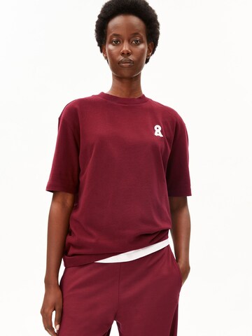 ARMEDANGELS Shirt 'ICONIC Å TARJAA' in Red: front