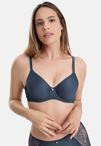 sassa T-shirt Bra 'BEAUTIFUL' in Blue