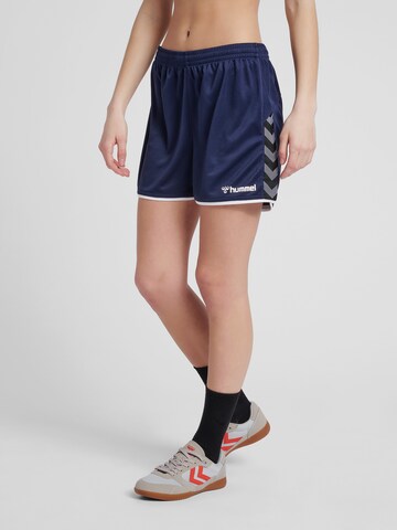 Hummel Regular Sportbroek 'Poly' in Blauw