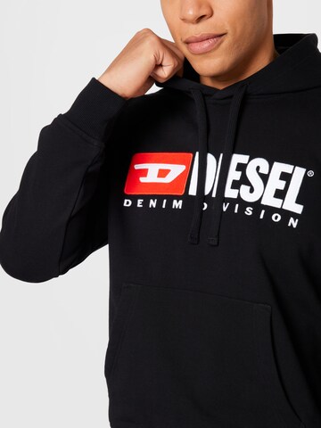 DIESEL Sweatshirt 'GINN' in Black