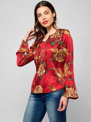 KOROSHI Blouse in Red: front